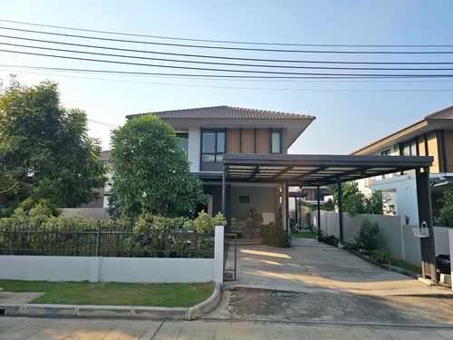 โปรไฟไหม้🔥 บ้านบุราสิริ บางนา (65.2 ตร.ว.) 4 นอน 2 น้ำ หน้าบ้านเป็นสวน
