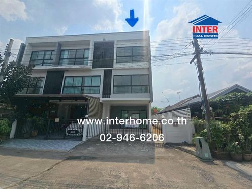 Townhouse, 3 floors, 29 sq m. Townhouse near Weena Nursery, Soi Khubon 27, Soi 19, Ramindra Road, Khubon Road, Bang Khen District, Bangkok.