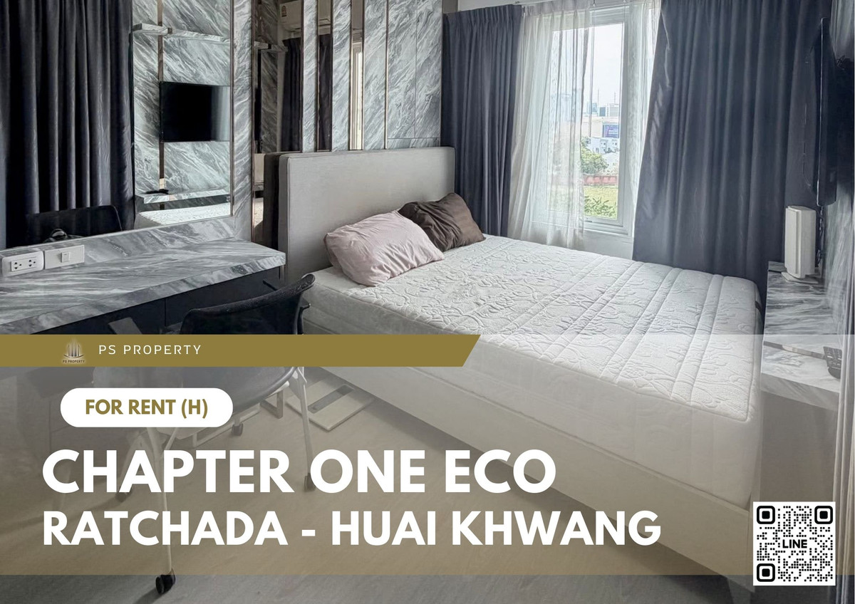 For rent 📍 Chapter One Eco Ratchada - Huai Khwang 📍 Fully furnished with appliances. Near MRT Huai Khwang. For rent 📍 Chapter One Eco Ratchada - Huai Khwang 📍 Fully furnished with appliances. Near MRT Huai Khwang.