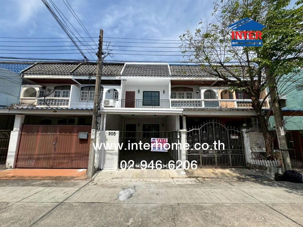 Townhouse, 2 floors, 18 sq m, Grand Village Village, Lat Phrao 80/3, Soi Lat Phrao 80/3, Lat Phrao Road, Soi Lat Phrao 80/3, Bang Kapi District, Bangkok.
