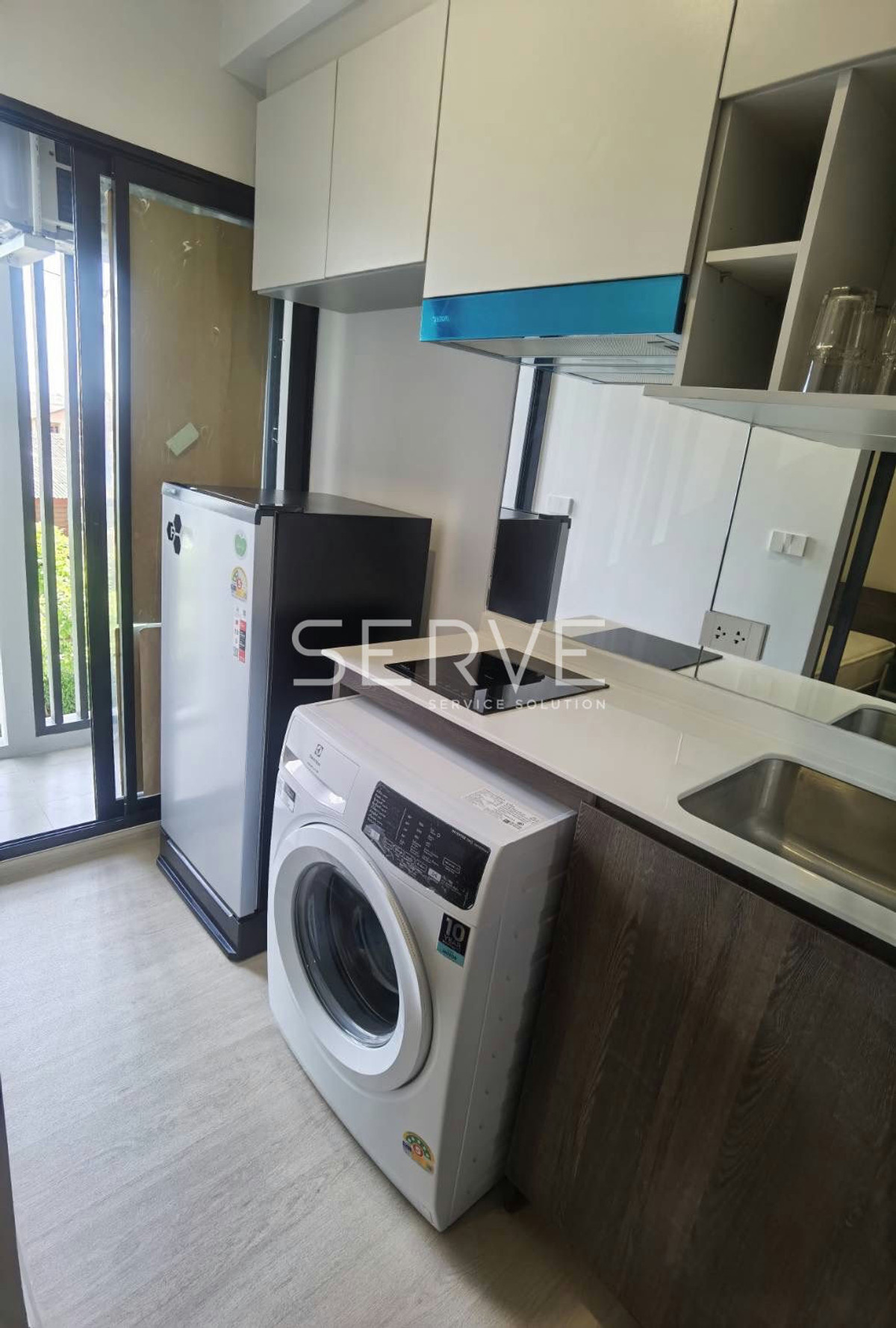 Studio 22.28 sq.m. Closed Kitchen New Condo Good Location BTS Khu Khot 120 m. at Nue Cross Khu Khot Station Condo / For Rent – รูปที่ 3