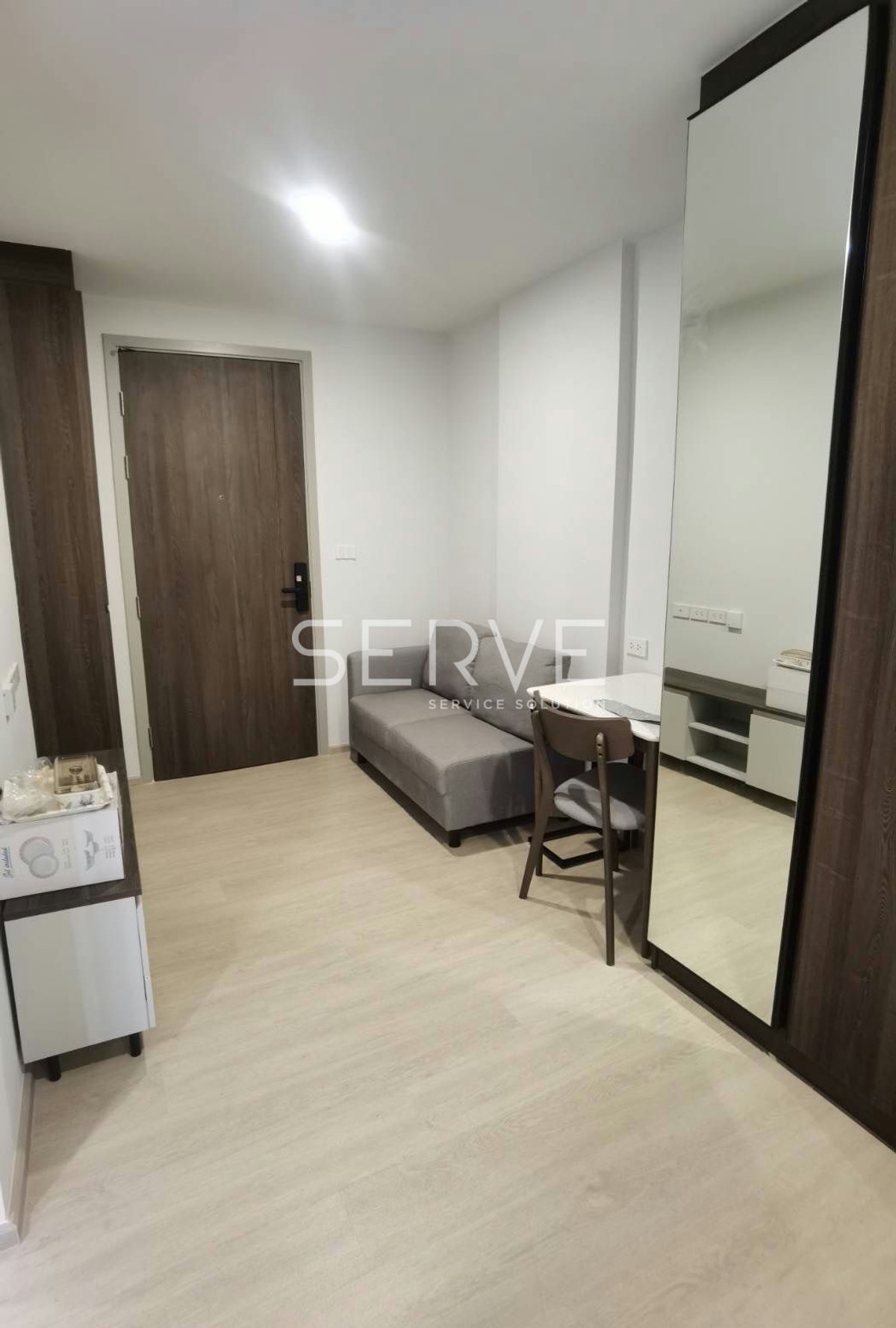 Studio 22.28 sq.m. Closed Kitchen New Condo Good Location BTS Khu Khot 120 m. at Nue Cross Khu Khot Station Condo / For Rent – รูปที่ 2