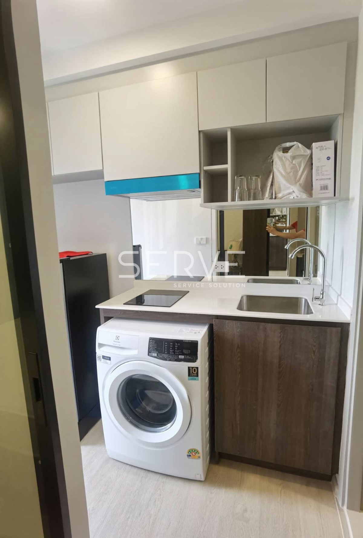 Studio 22.28 sq.m. Closed Kitchen New Condo Good Location BTS Khu Khot 120 m. at Nue Cross Khu Khot Station Condo / For Rent – รูปที่ 4
