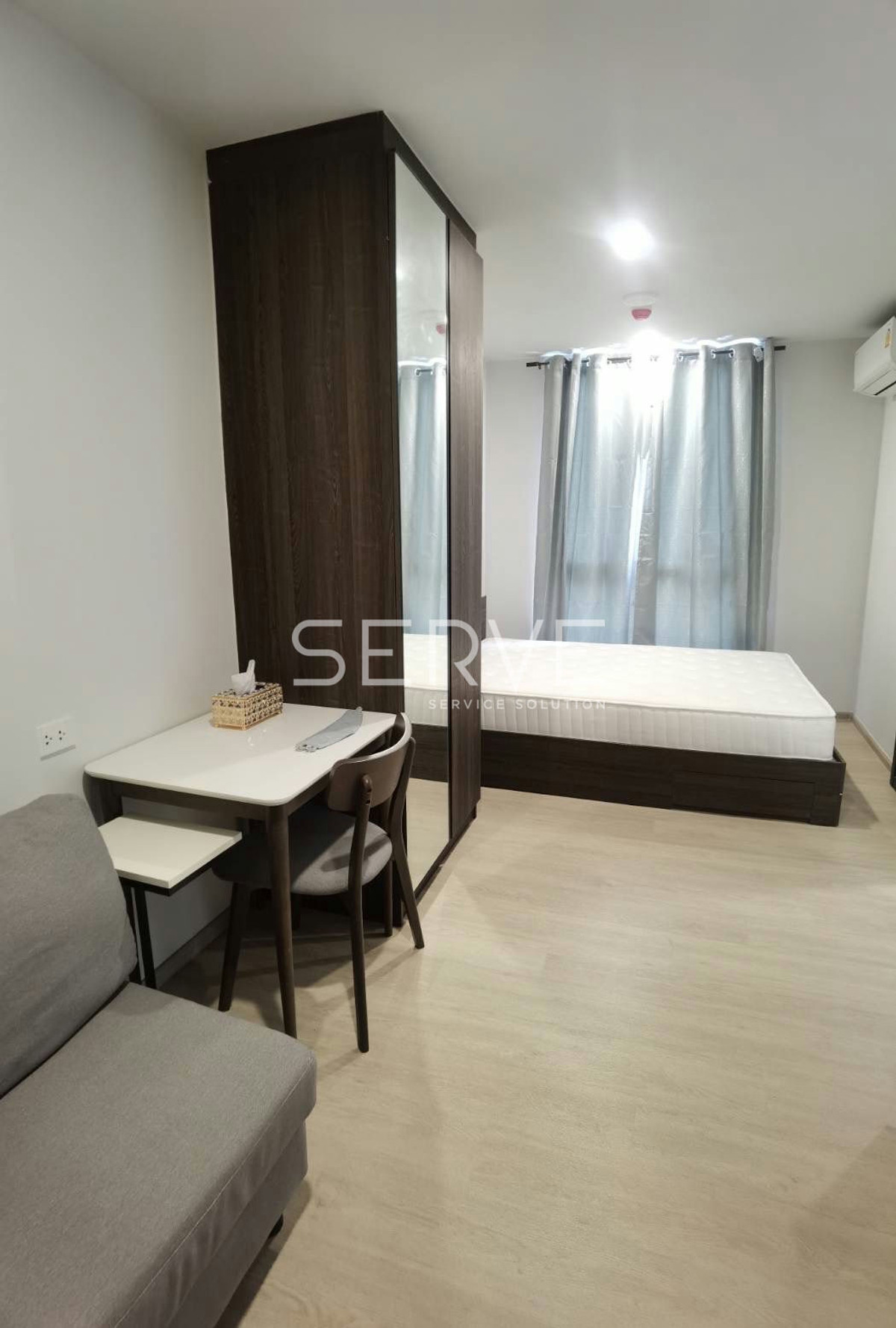 Studio 22.28 sq.m. Closed Kitchen New Condo Good Location BTS Khu Khot 120 m. at Nue Cross Khu Khot Station Condo / For Rent