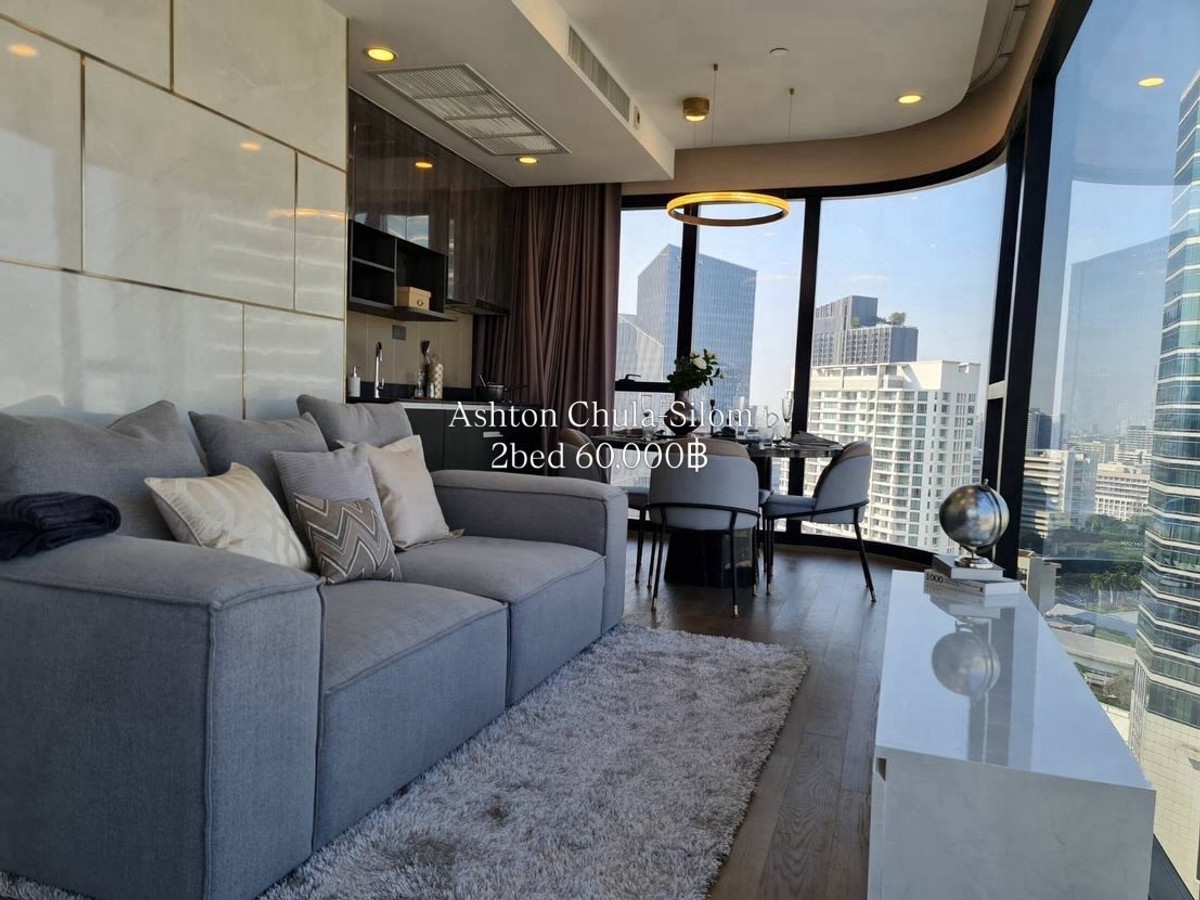 📍 For Rent | 2BR Best Deal at 🏙️ Ashton Chula–Silom🔥 2 bedrooms, 2 bathrooms | 66 sq m. | Only 60,000฿ / month 🔥📞 Contact: Aomam (Agent) Tel / Line ID: 095-587-1692 WhatsApp: +66 95 587 1692