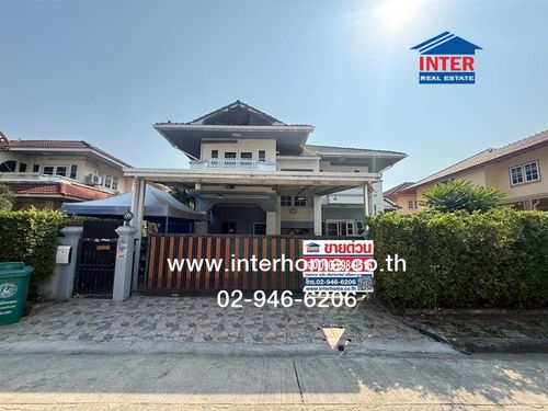 2-story detached house, 81 sq m, Preecha Village. Alley behind Wat Nam Daeng Srinakarin Road, Bang Phli, Samut Prakan