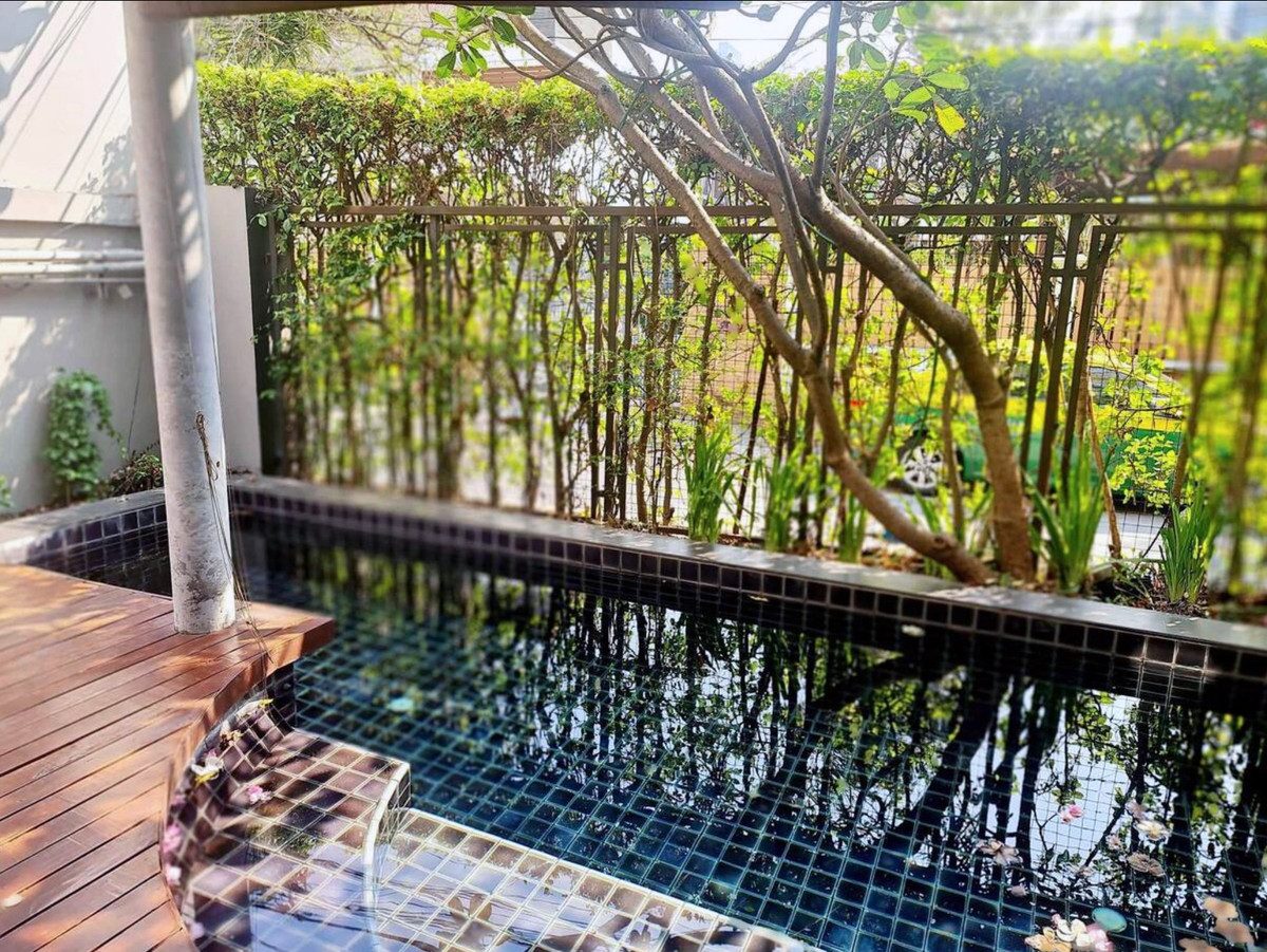 House wz private swiming pool in Thonglor Sukhumvit, only 800 meters to BTS Thonglor station – รูปที่ 4