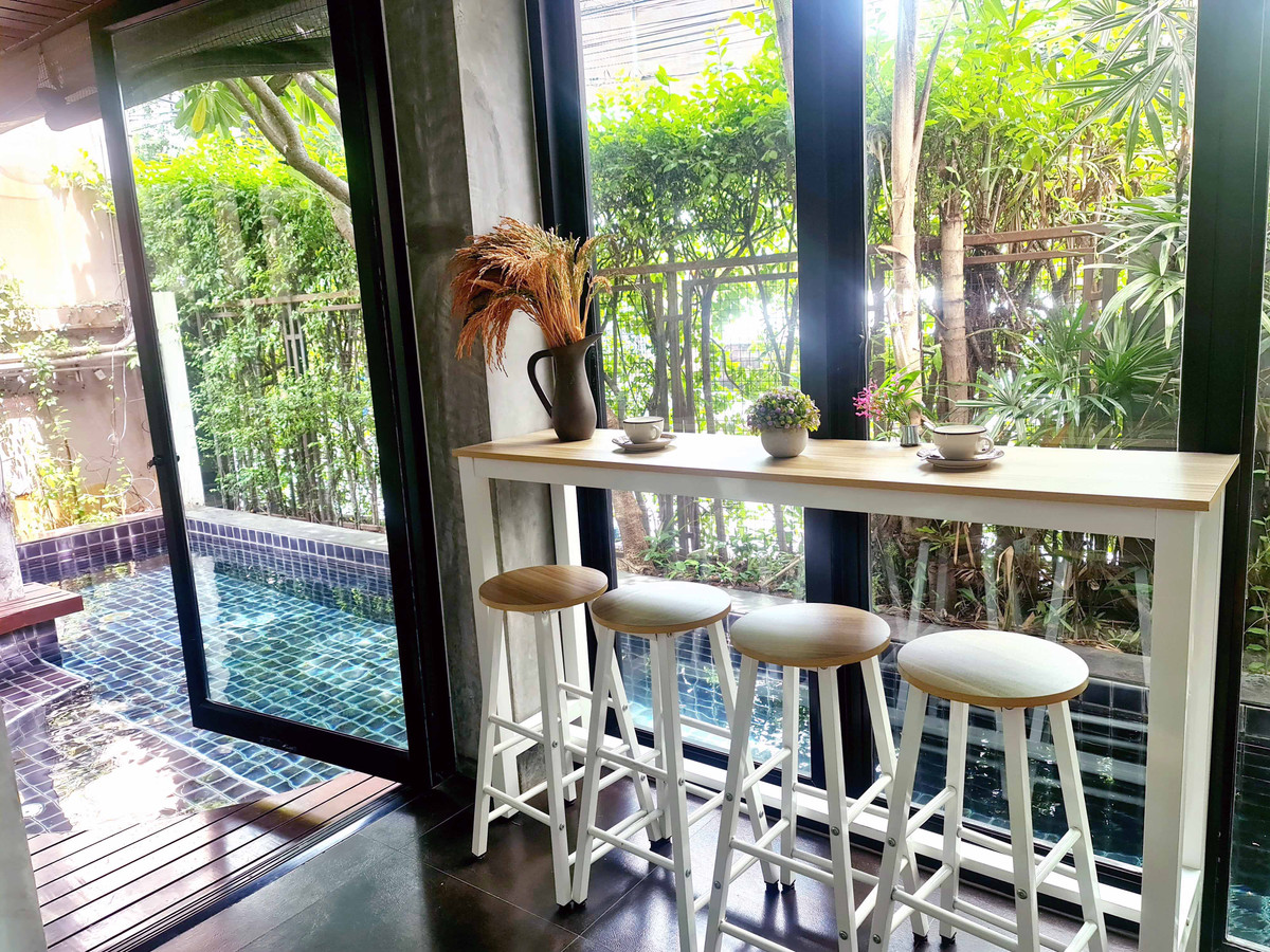 House wz private swiming pool in Thonglor Sukhumvit, only 800 meters to BTS Thonglor station – รูปที่ 3