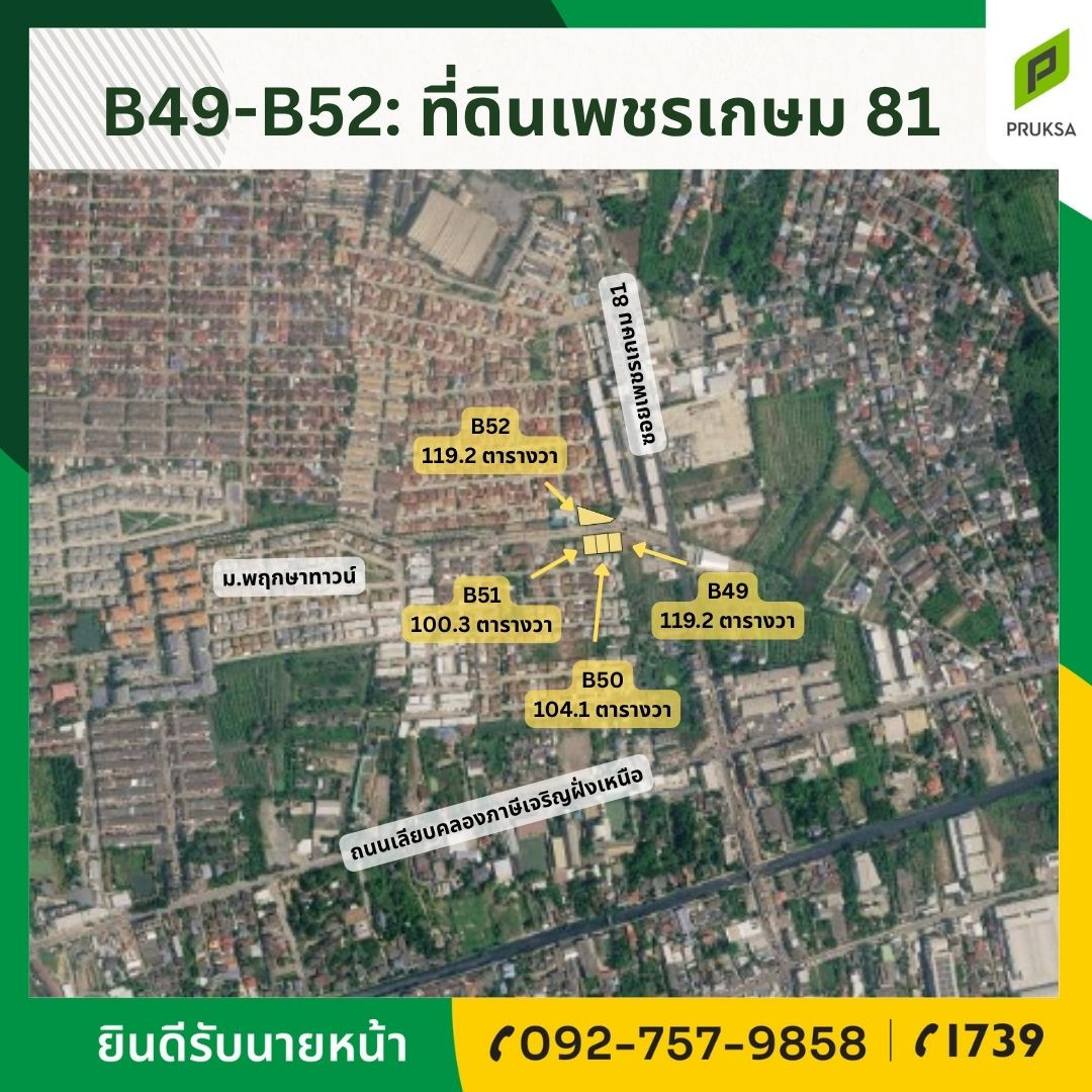 ขายที่ดิน 4 แปลงเล็ก แปลงสวย เพชรเกษม 81 ขายที่ดิน 4 แปลงเล็ก แปลงสวย เพชรเกษม 81