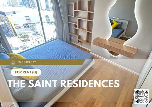 ให้เช่า 🔥 The Saint Residences 🔥 ใกล้ MRT พหลโยธิน เฟอร์นิเจอร์ และ เครื่องใช้ไฟฟ้าครบ 