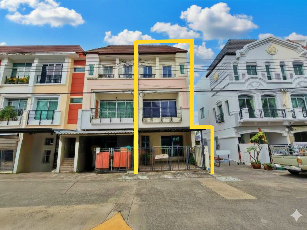 Townhouse for sale / 3-story townhome, Baan Klang Muang Village, Swiss Town, Kaset-Nawamin. Zone in front of the Main Road project Prasertmanukit Rd., Sukhontasawat, Nuanchan, Mayalap, Lat Pla Khao, convenient travel IM Townhouse for sale / 3-story townhome, Baan Klang Muang Village, Swiss Town, Kaset-Nawamin. Zone in front of the Main Road project Prasertmanukit Rd., Sukhontasawat, Nuanchan, Mayalap, Lat Pla Khao, convenient travel IM