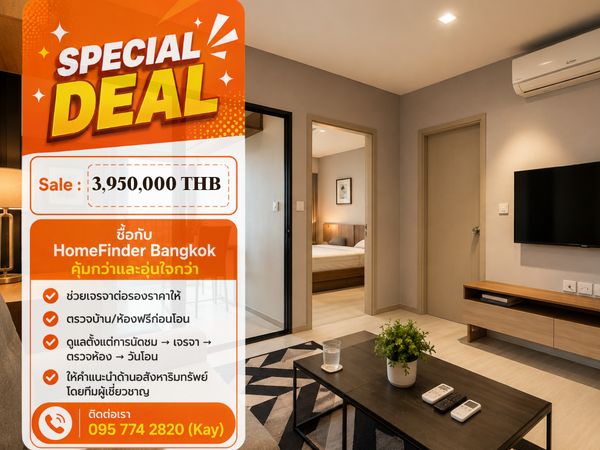 1 bedroom condo near BTS Phra Khanong, price less than 4 million.