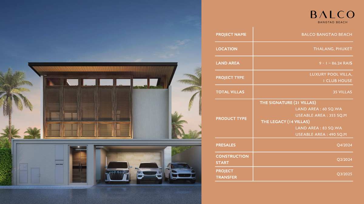 Balco Bangtao Beach | THE SIGNATURE (VILLA TYPE A): The Pinnacle of Luxury & Premier Investment in Phuket  – รูปที่ 3