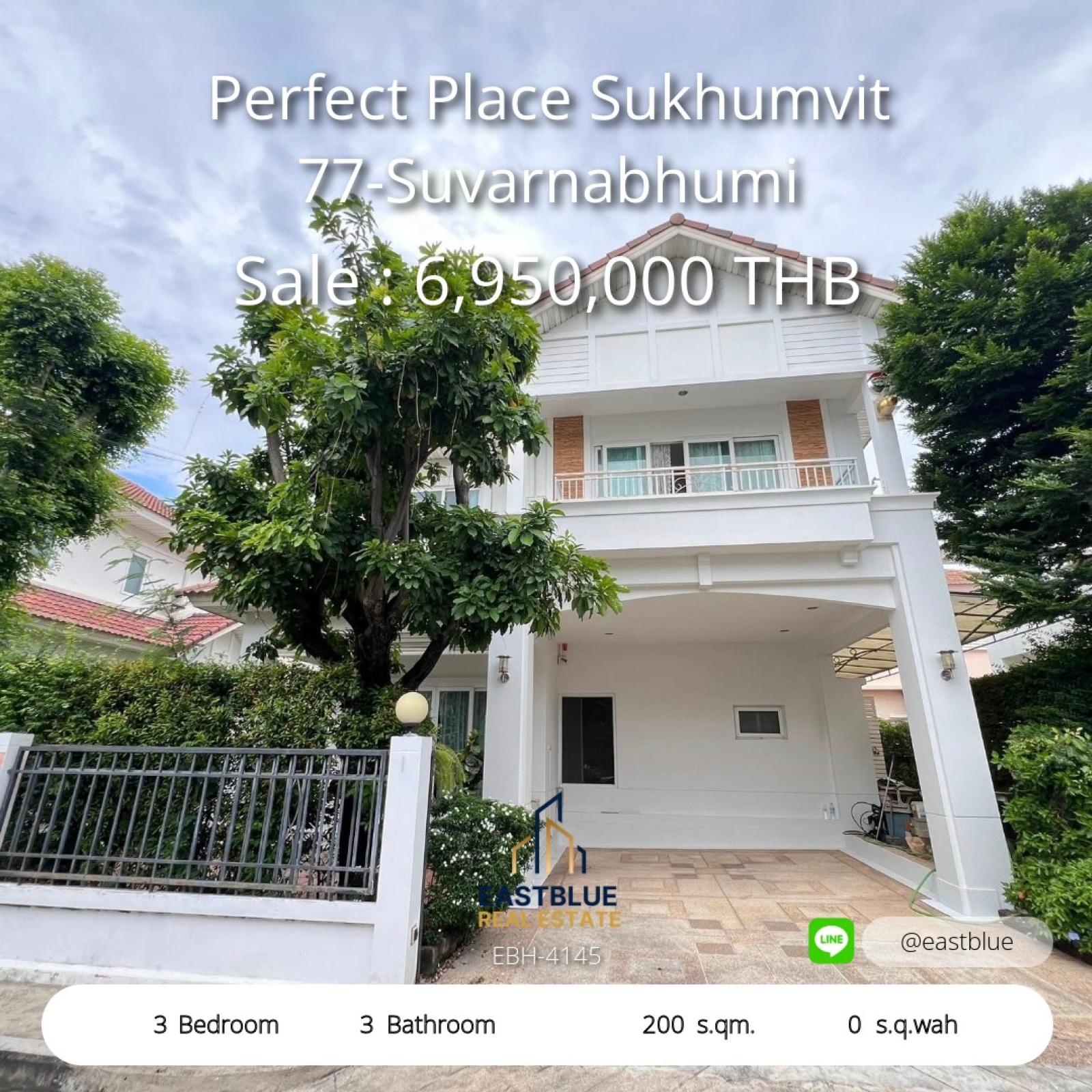Spacious 3-Bed Gem in Perfect Place Sukhumvit 77  Live Luxuriously Near Suvarnabhumi – Only 6.95M THB  or  Modern 3-Bed Home in Suvarnabhumi’s Prime Spot  Your Perfect Place Awaits at Sukhumvit 77 – 6.95M THB 0642748883