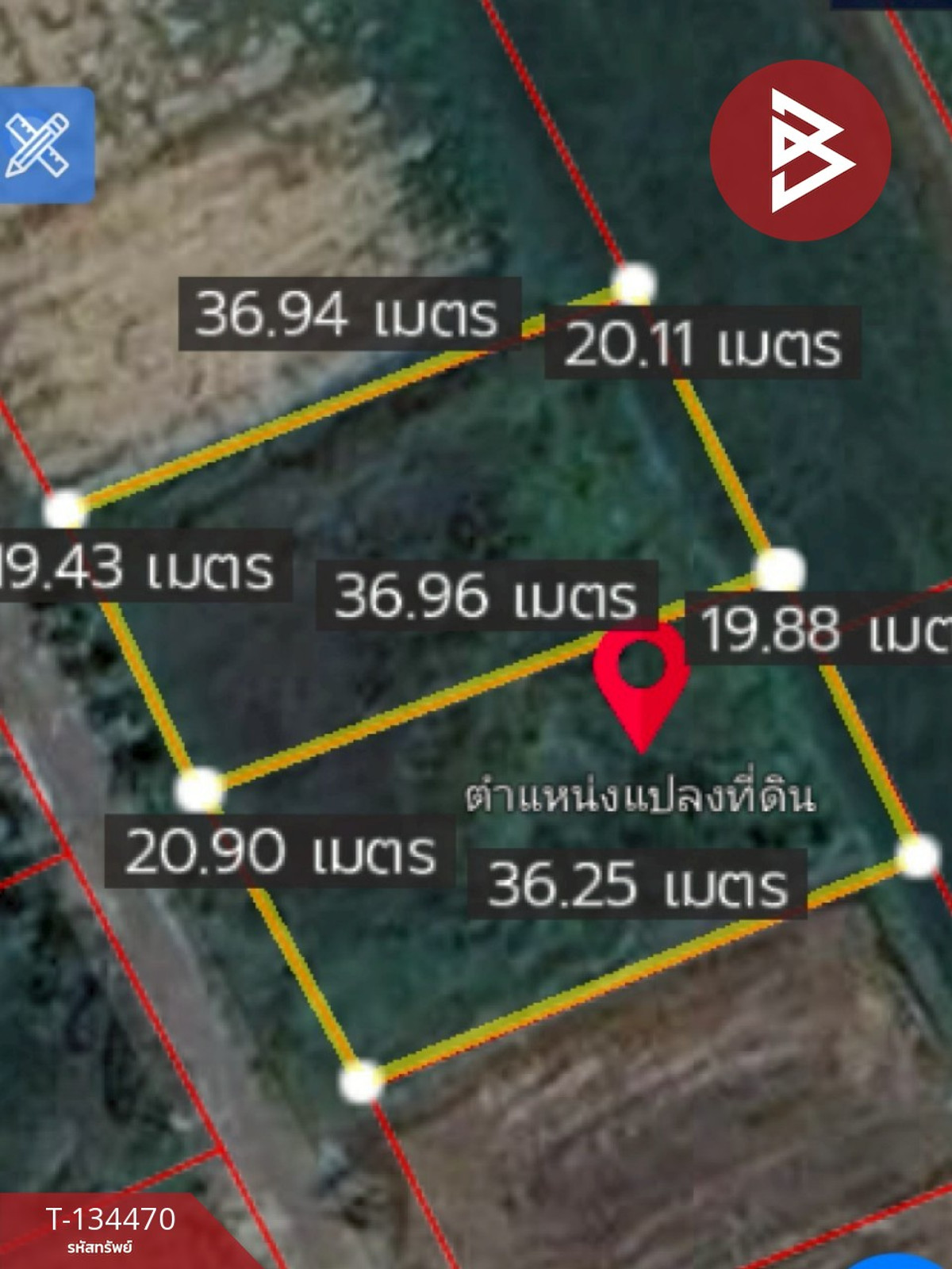 ขายที่ดิน เนื้อที่ 3 งาน 62 ตร.วา ริมกก เชียงราย – รูปที่ 2