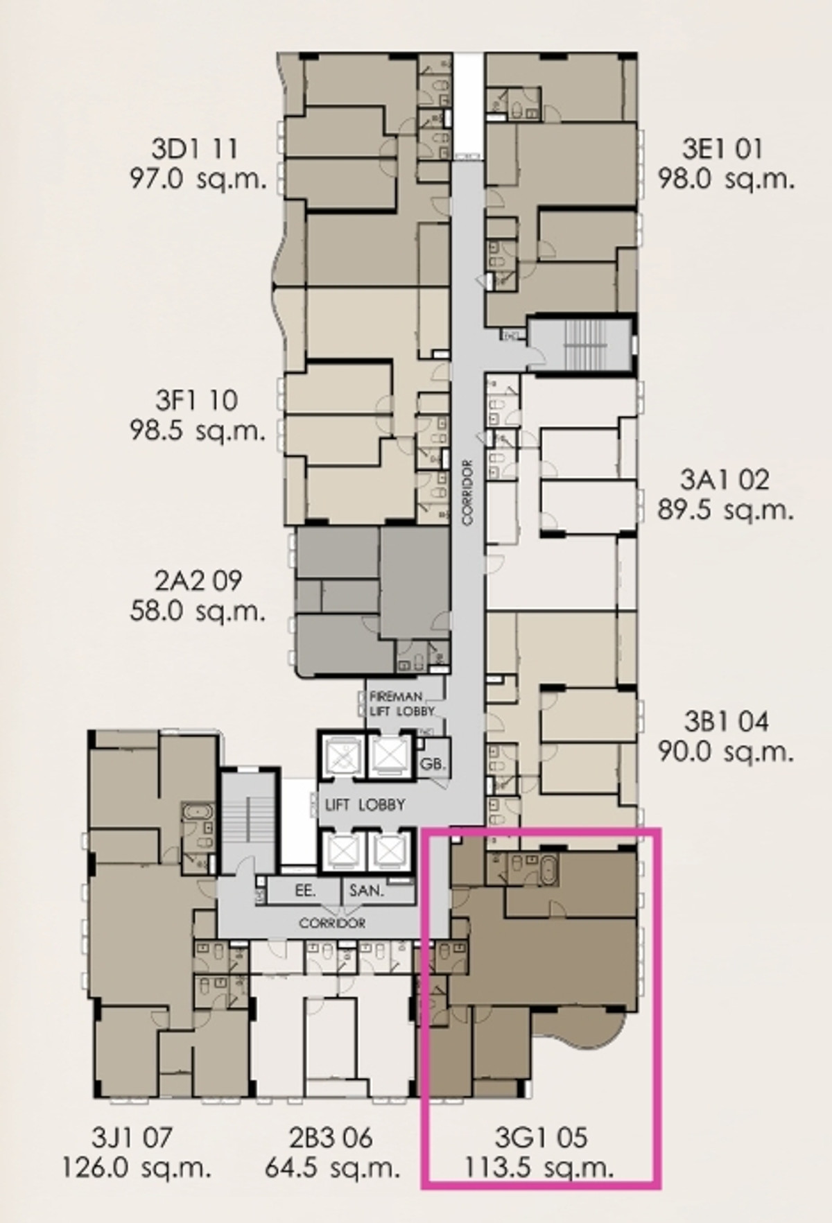 🔥3 bedrooms, 113.5 sq m, rare room, foreigner quota 外国份额 🔥3 bedrooms, 113.5 sq m, rare room, foreigner quota 外国份额
