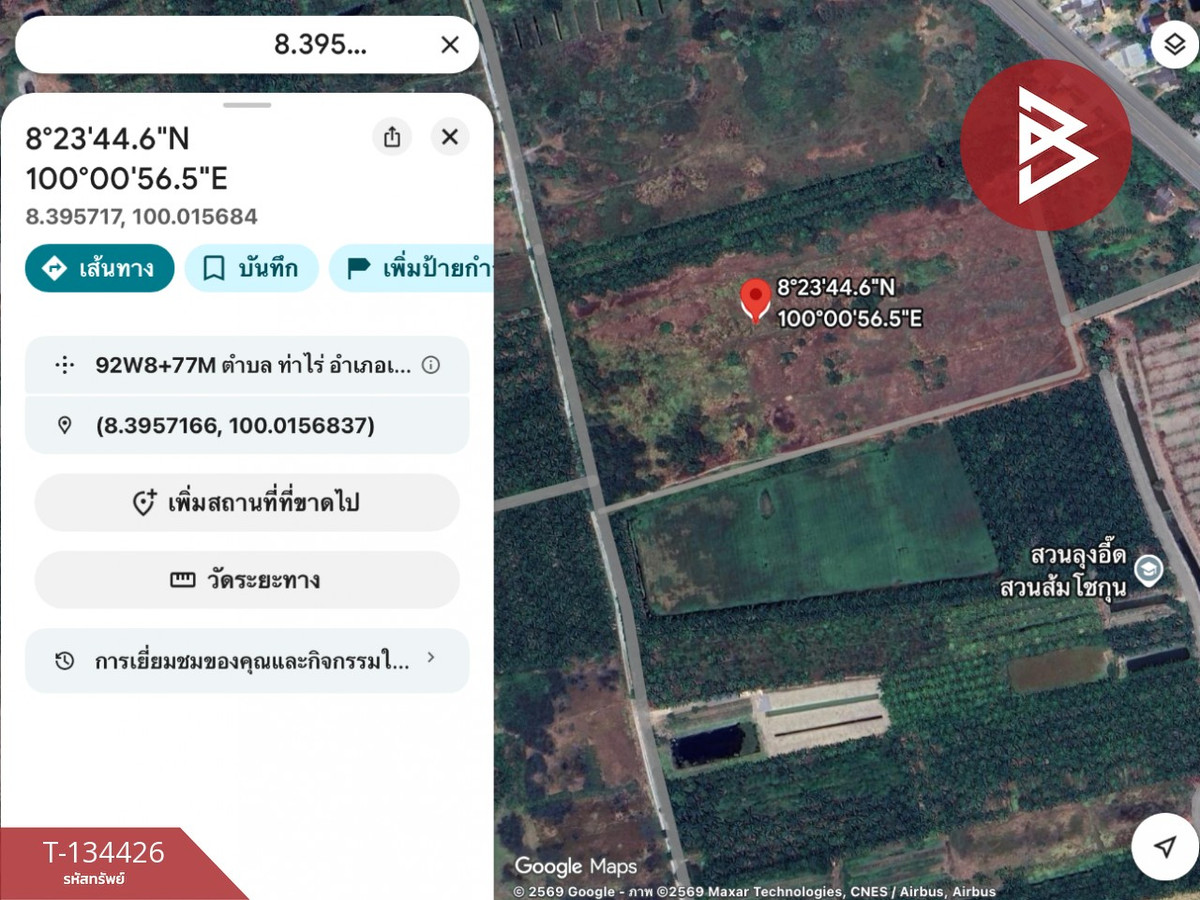ขายที่ดิน เนื้อที่ 1 งาน ท่าไร่ นครศรีธรรมราช – รูปที่ 3