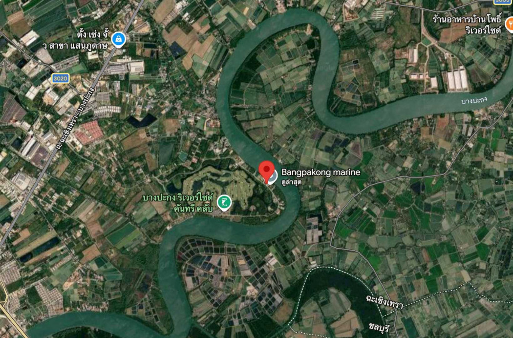 Land for sale in Saen Phudat, Bang Pakong, 1 rai 3 ngan 10 square wah, riverside. – รูปที่ 2