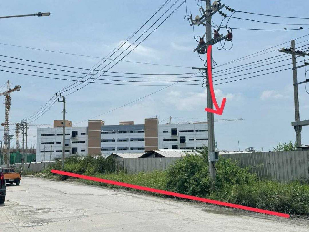 Land for sale, 7 rai 2 ngan 23 square wah, adjacent to Bangpoo North Industrial Estate, purple zoning. – รูปที่ 3