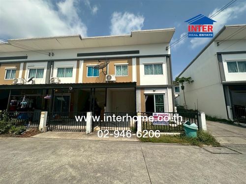 Townhouse, 2 floors, 17.7 sq m, Lalin Town Village, Lio Bliss, Tamru, Soi Rattanachot 6, Theparak Road, Tamru-Bang Phli Road, Bang Phli, Samut Prakan.