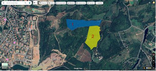 Land for sale in Khao Yai-Pong Ta Long, 13 rai, width 90 meters, next to main road 3052, near Toscana.