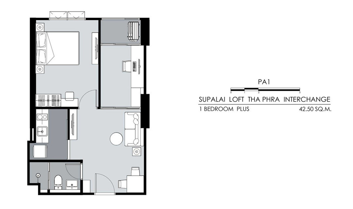 Rare Unit - 3 Bedroom Plus 87 sq m, 2 bathrooms, 2 parking spaces, wide front room, city view, east, 10th floor, but selling for the same price as the 5th floor!!! – รูปที่ 2