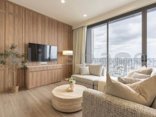 ▚ LH103ツ FOR SALE: Rhythm Charoenkrung Pavillion 2BR 98sqm. 23.5M🏙️✨ High Floor & Unblocked View, Muji Style Decor, With Maid Room, Brand New Luxury Building!
