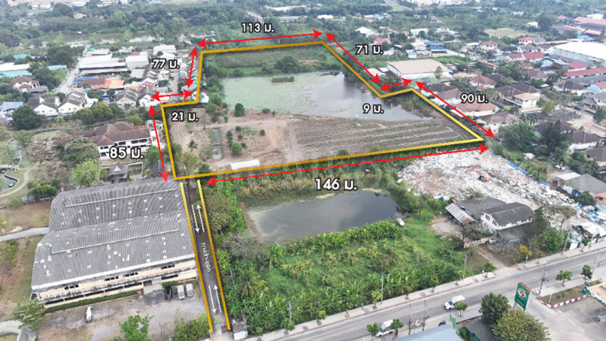 Vacant land 12 rai 2 ngan 82 sq m, next to Bang Bon 4 Road. – รูปที่ 3