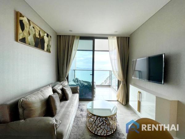 คอนโดริมหาดจอมเทียน Copacabana Jomtien 1 ห้องนอนพร้อมอ่างจากุชชี่ริมระเบียง วิวทะเลชั้นสูง