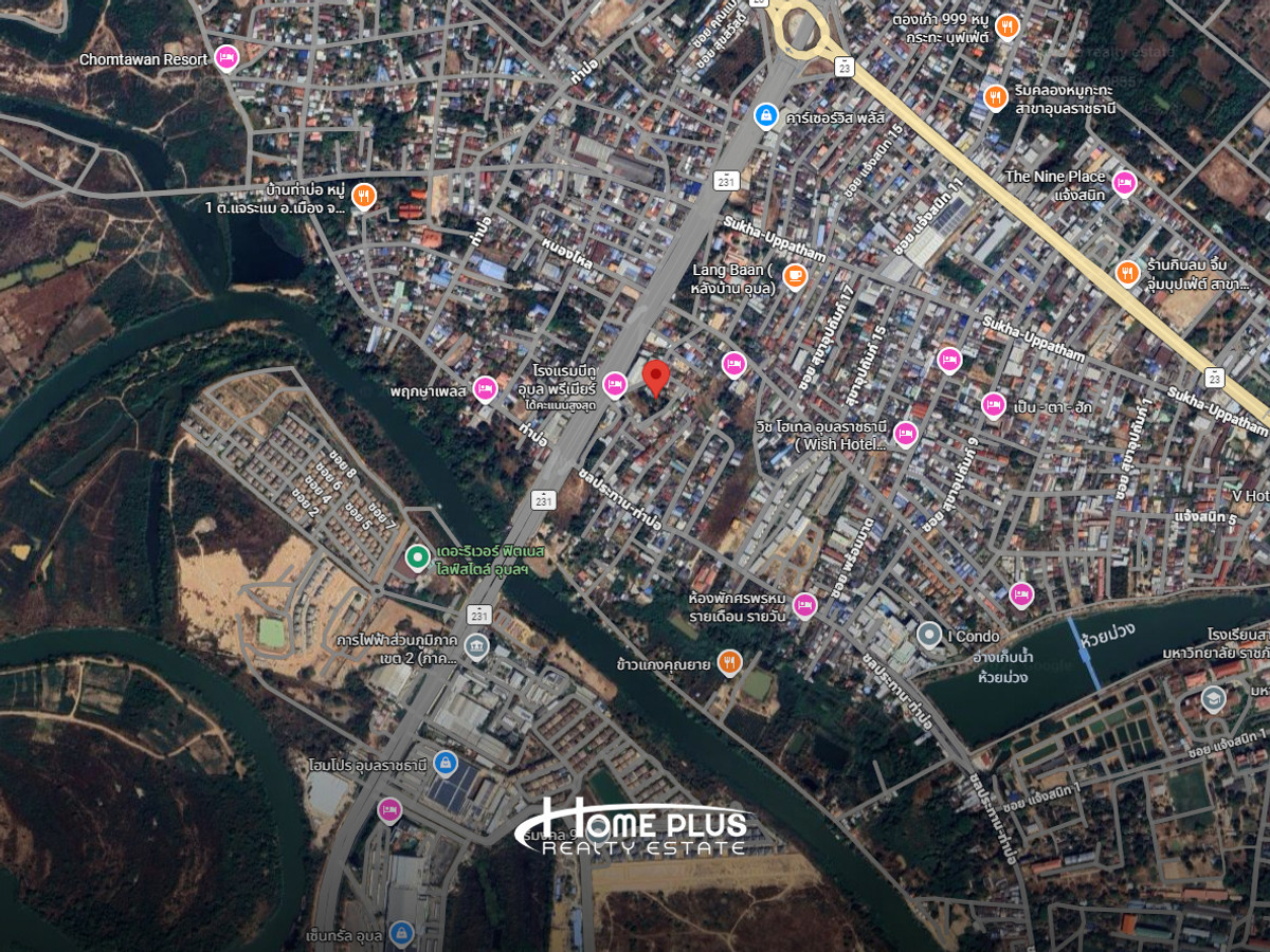 Land with a one-story house, next to Highway 231, Mueang Ubon Ratchathani. – รูปที่ 3