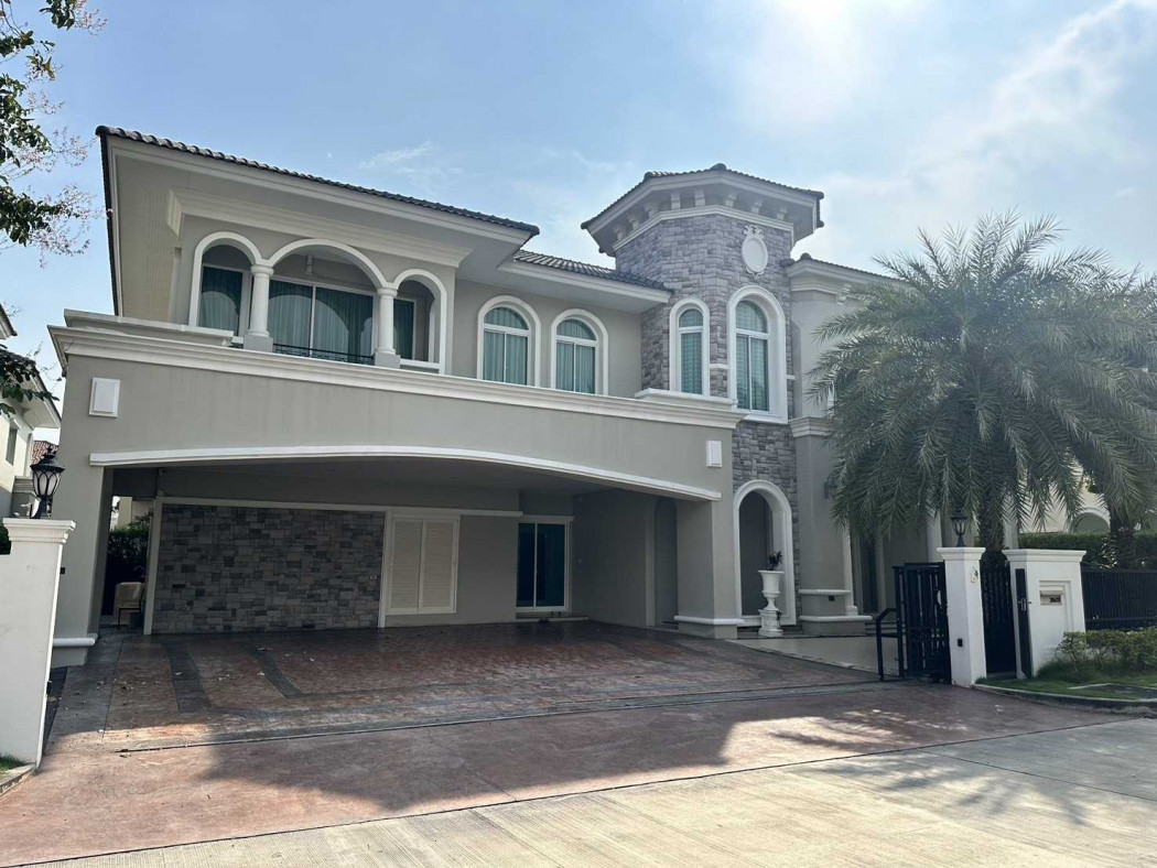 For rent: Detached house, Two Grande Monaco Bangna-Wongwaen, 424 sq m, 1 rai 23 sq wah, near Mega Bangna.