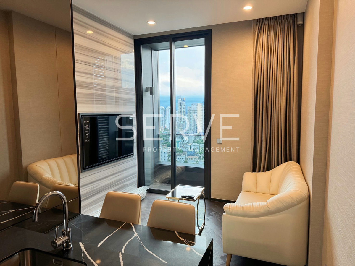🔥Hot Price 40K🔥 - 1 Bed with Bathtub High Fl. 25+ Good Location Next to BTS Thong lo 20 m. at The ESSE Sukhumvit 36 Condo / For Rent