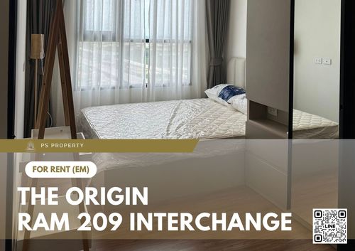 ให้เช่า ✨ The Origin Ram 209 Interchange ✨ เฟอร์นิเจอร์ และ เครื่องใช้ไฟฟ้าครบ ใกล้รถไฟฟ้า2สาย สายสีชมพู,สีส้ม