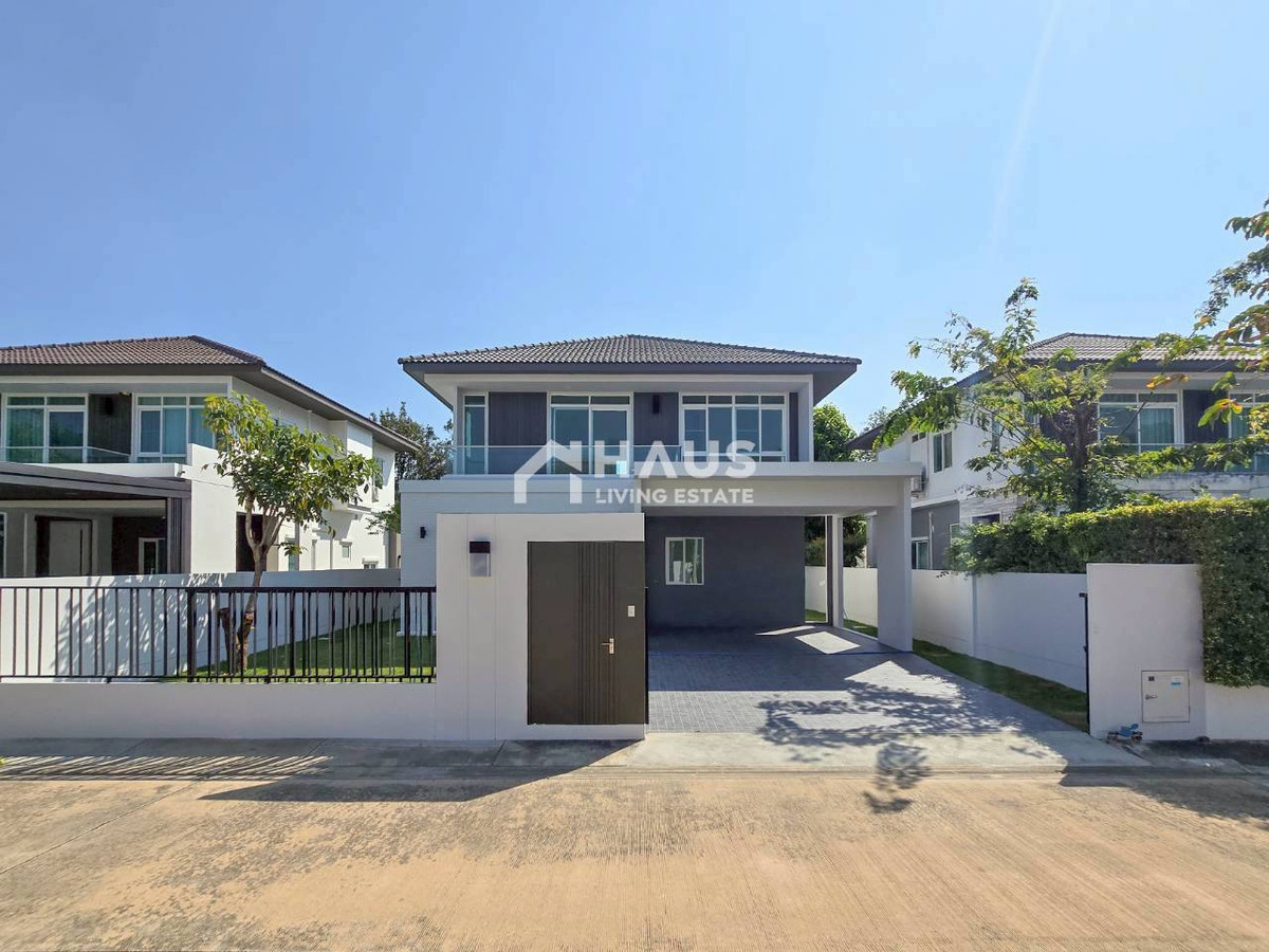 🔥 Rare item 4 parked! Special plot, deep face (Newly renovated) Cheapest in the project🔥 Single house for sale, Mantana Ratchaphruek - MahaChesadabodindranusornBridge / 4 bedrooms #HRM5052