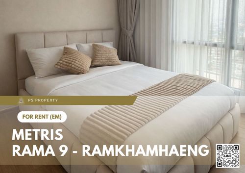 For rent 📍 Metris Rama 9 - Ramkhamhaeng 📍 Fully furnished with appliances. Near Airport Link Ramkhamhaeng.