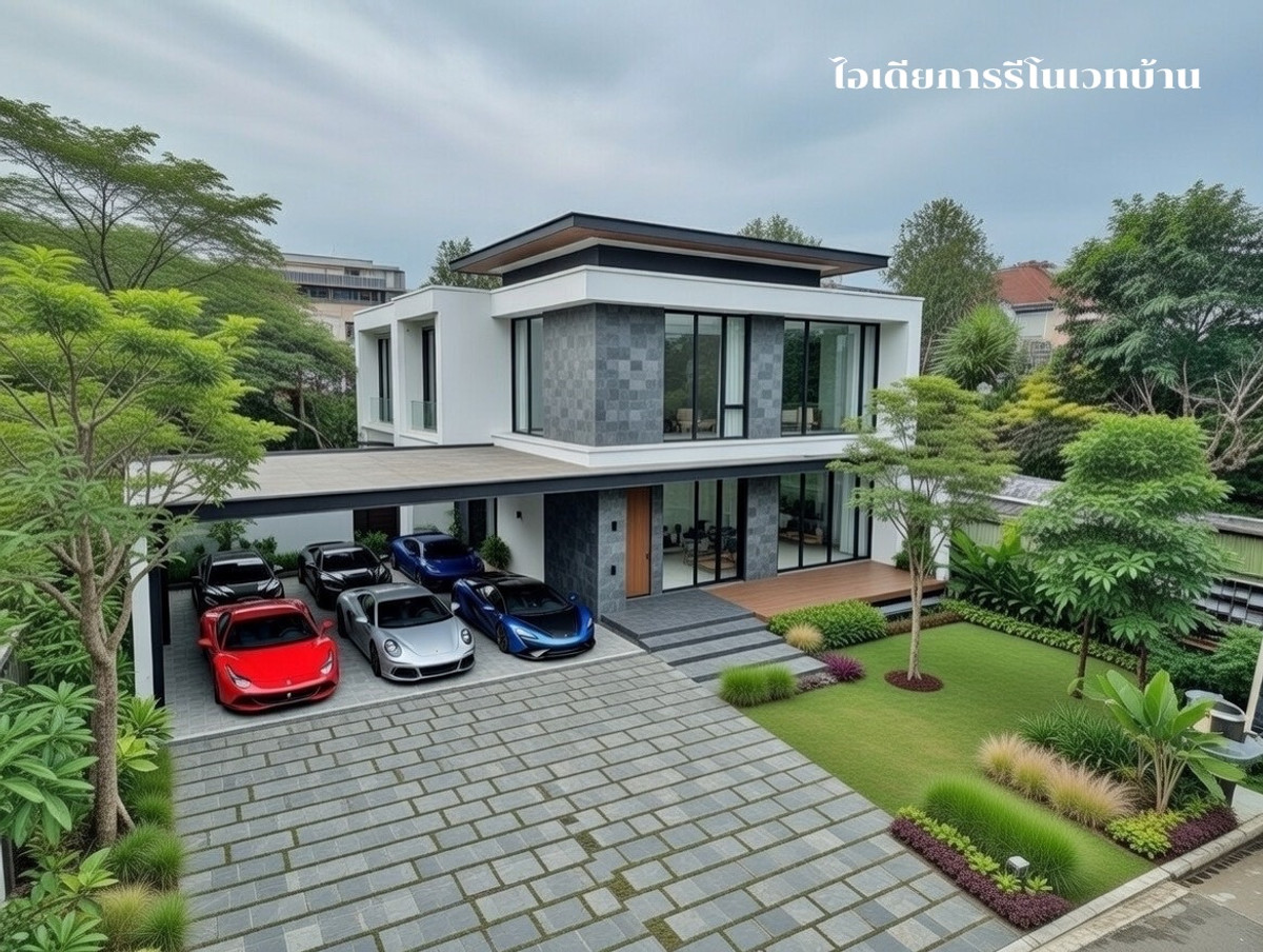 Single house for sale, Vibhavadi 64, European style, 129 sq m, near Chaengwattana 1 and the Red Line, only 600 meters from the main road [Special price discount 3.5 million]