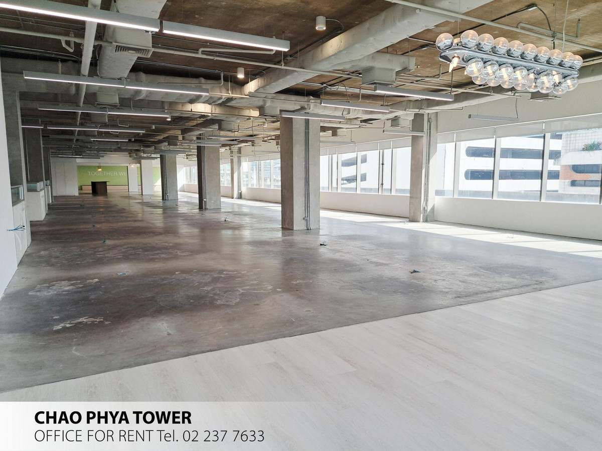 📢 📢 📢 [Rare Item] Office for rent, raised floor, next to BTS Saphan Taksin, Chao Phya Tower building, area 946.50 sq m. – รูปที่ 3