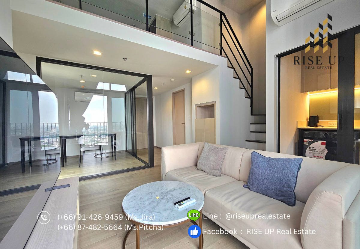 คอนโดปล่อยเช่า 📣 PITI SUKHUMVIT 101, Duplex 1  ห้องนอน , 1 ห้องน้ำ, ขนาด 50 ตรม. 🔥 28,000 บาท/เดือน🔥 – รูปที่ 2