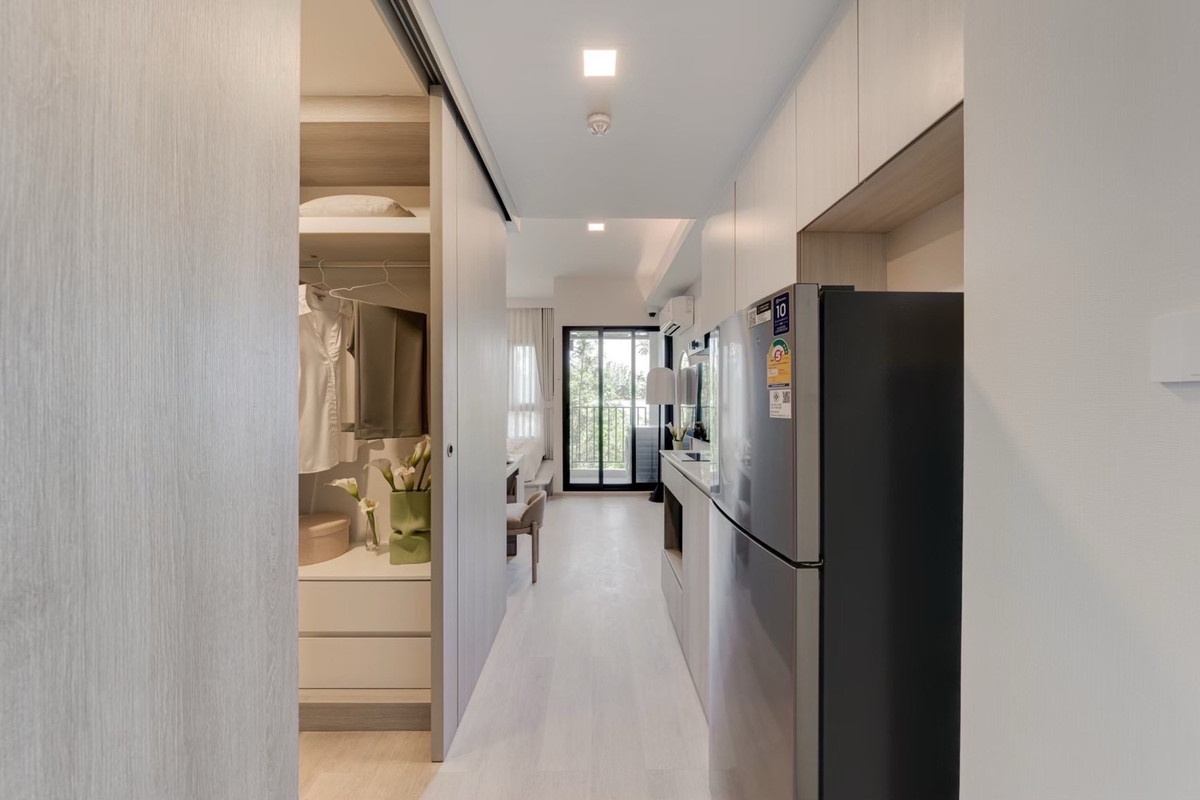 Studio room 24.5 sq m. Special price 2.89 million, fully furnished* COBE Ratchada-Rama 9, buy directly into the project. Call 062-339-3663 – รูปที่ 2