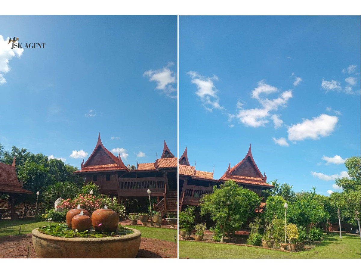 ขายบ้านทรงไทยแท้ ไม้สักทอง–ไม้แดงทั้งหลัง บรรยากาศรีสอร์ท จ.กาญจนบุรี – รูปที่ 3