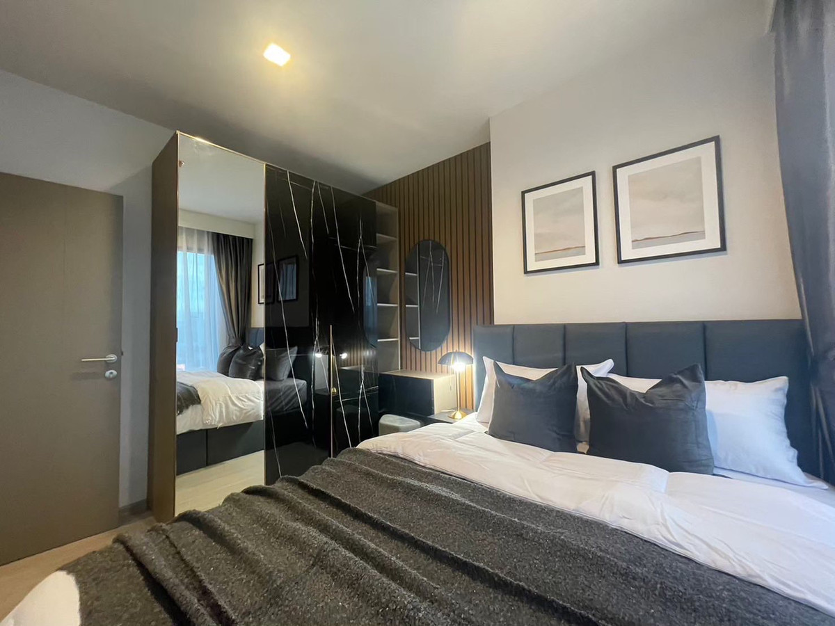 For Rent: Life Asoke Hype, large room, 1 bedroom, 1 bathroom, beautiful room, fully furnished. Ready to move in