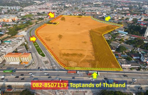 ขายที่ดิน ทำเลทองแหลมฉบัง ศรีราชา เนื้อที่ 62-0-0 ไร่ ติดถนนใหญ่ 3 ด้าน เหมาะทำการค้า ห้างสรรพสินค้า หรือโครงการ Mixed Used มากๆ