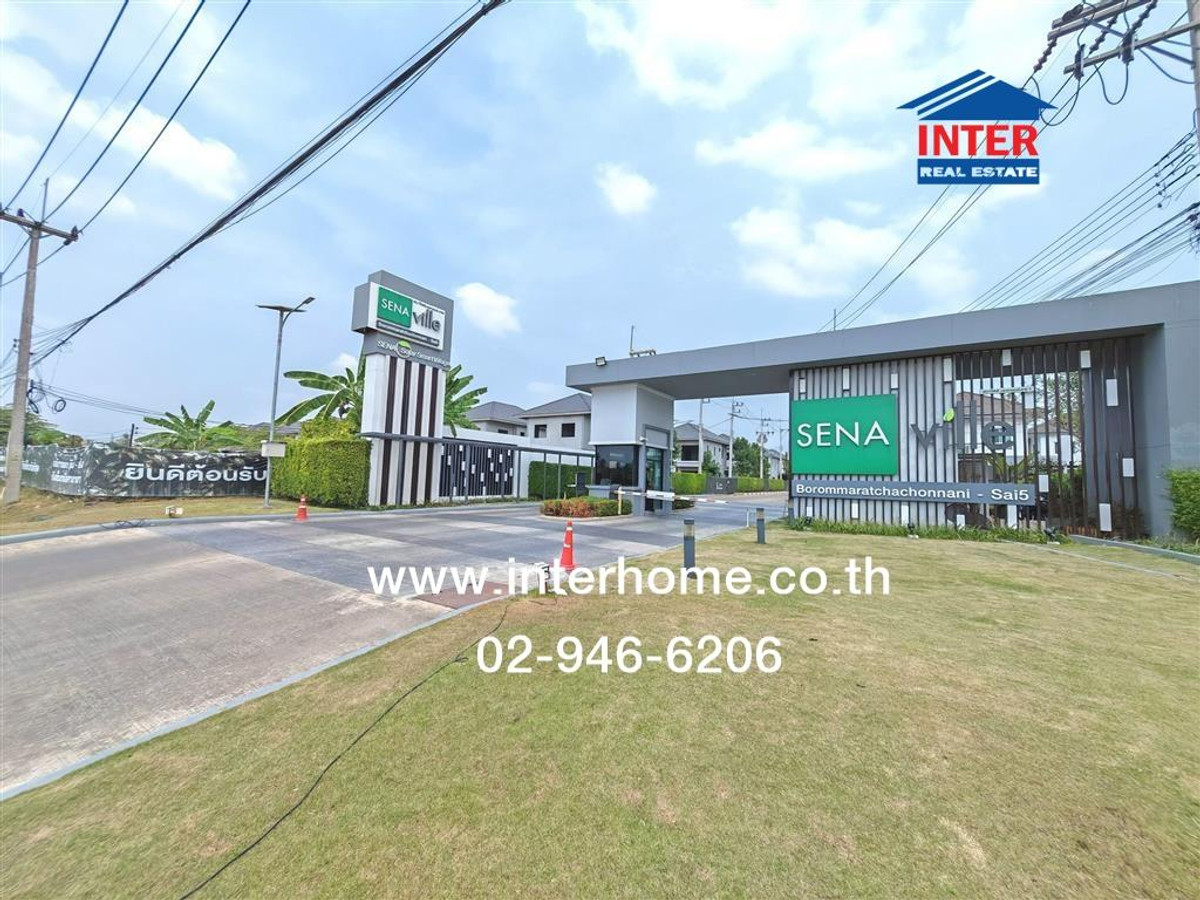 2-story detached house, 58 sq m, Sena Ville Village, Borommaratchachonnani - Sai 5, Soi Bang Toei 5, Borommaratchachonnani Road, Bang Toei Road, Sam Phran, Nakhon Pathom. 2-story detached house, 58 sq m, Sena Ville Village, Borommaratchachonnani - Sai 5, Soi Bang Toei 5, Borommaratchachonnani Road, Bang Toei Road, Sam Phran, Nakhon Pathom.