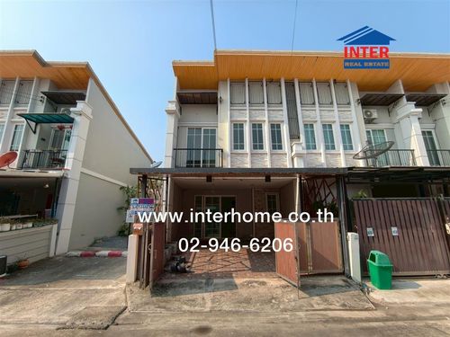 Townhouse, 2 floors, 21.7 sq m, Golden Town Village. Lat Phrao-Kaset Nawamin Soi Nawamin 42, Intersection 27, Nawamin Road, Prasertmanukit Road, Bueng Kum District, Bangkok