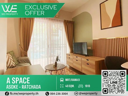 Big, beautiful room, newly renovated, best price‼️⭐A Space Asoke - Ratchada (A Space Asoke - Ratchada)