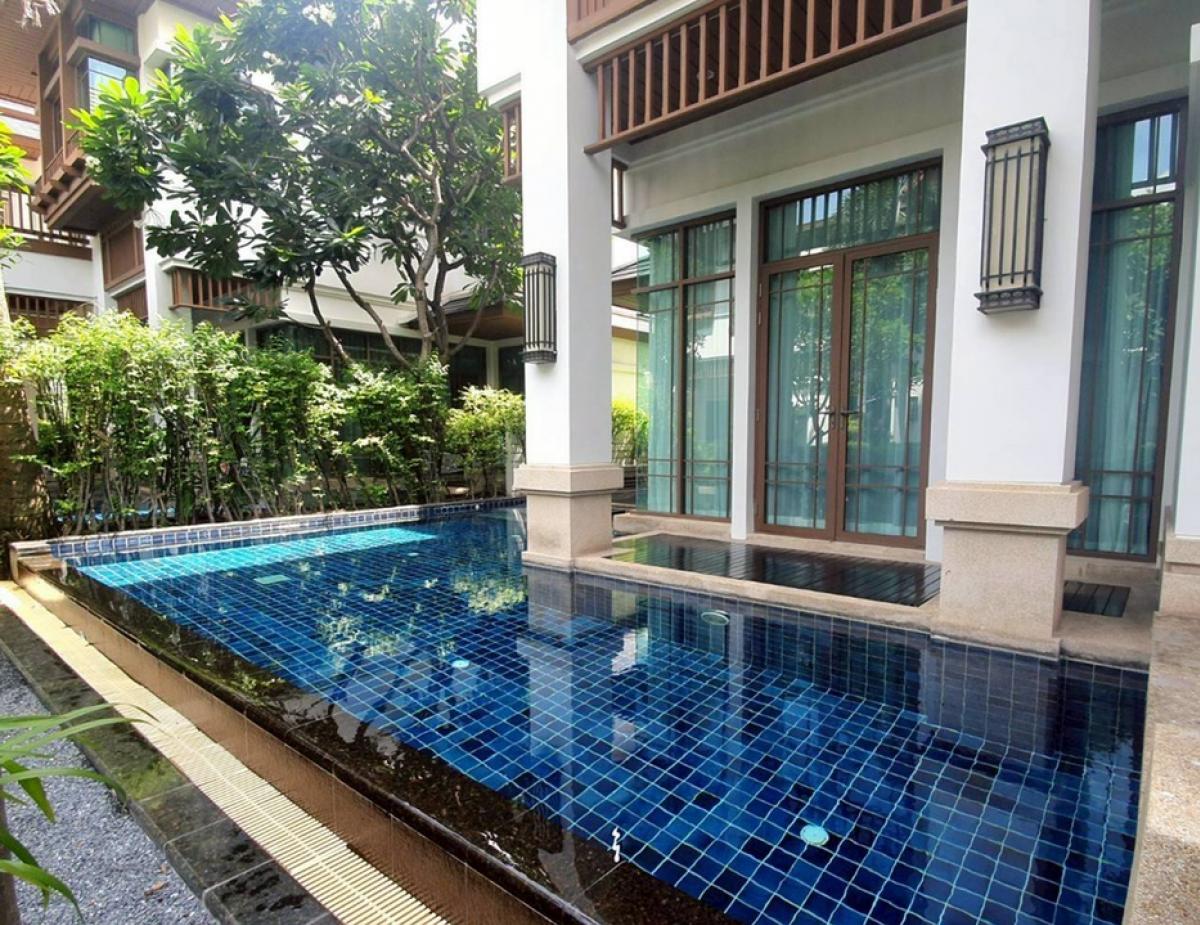 ให้เช่าบ้านเดี่ยวพร้อมสระน้ำ 85.7ตรว. 425ตรม. 4นอน5น้ำ ห้องแม่บ้าน เฟอร์นิเจอร์พร้อมอยู่ ทำเลสาทร พระราม3 สีลม – รูปที่ 2