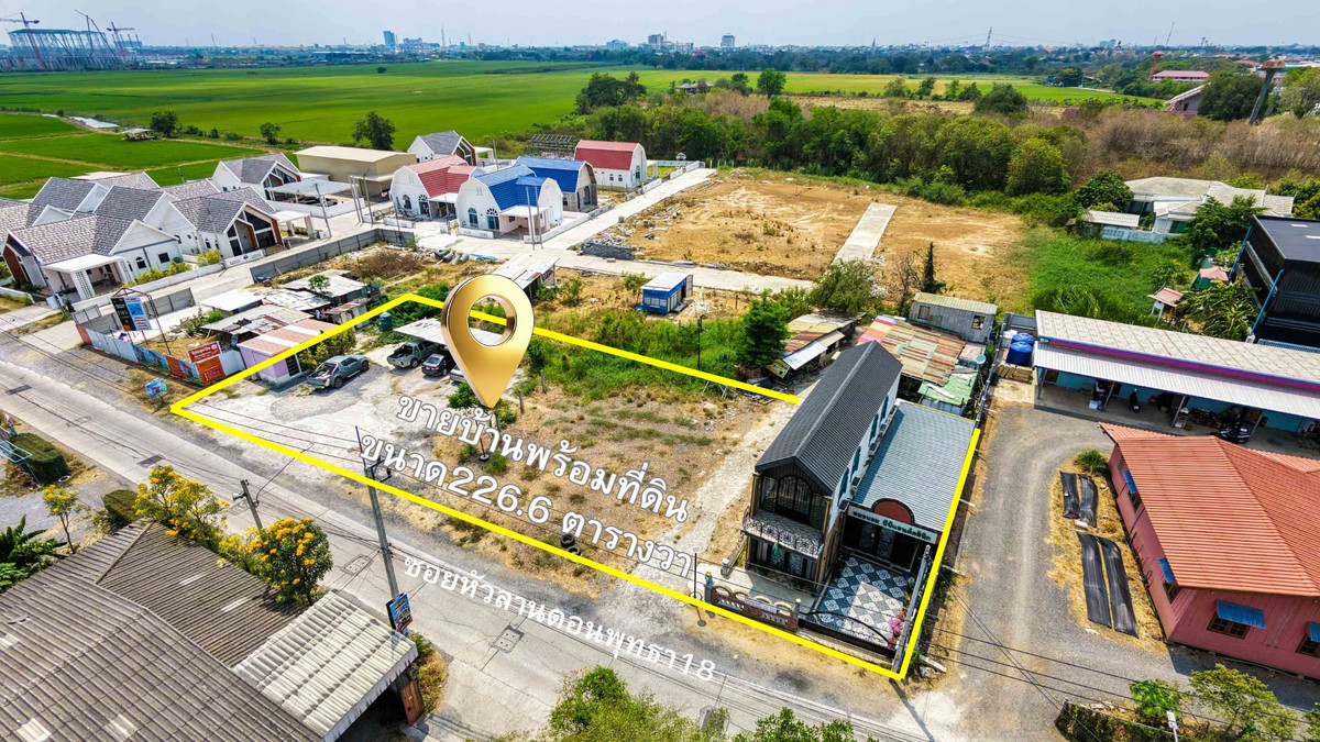 House for Sale in Ayutthaya – Uthai District, Thanū Subdistrict European-Style House with 226.6 sq.wah Land Near Rojana Industrial Estate – รูปที่ 3