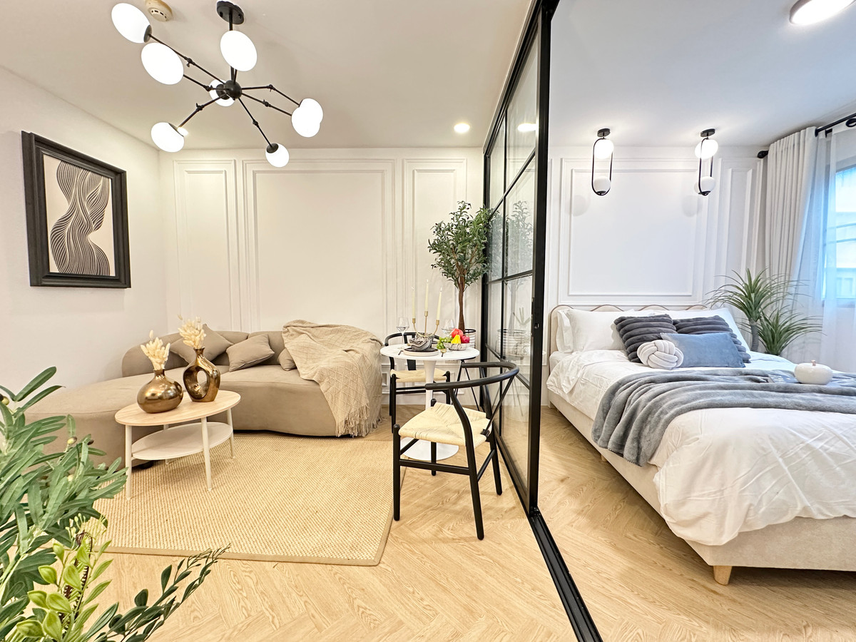 🟢Knot is comfortable to live in, ready to take care of / garden view, pool view / newly renovated condo, beautiful as in the picture / 🟢 Condo for sale, D Condo Ramintra, near Mayalap BTS 4xx m 🟢Knot is comfortable to live in, ready to take care of / garden view, pool view / newly renovated condo, beautiful as in the picture / 🟢 Condo for sale, D Condo Ramintra, near Mayalap BTS 4xx m