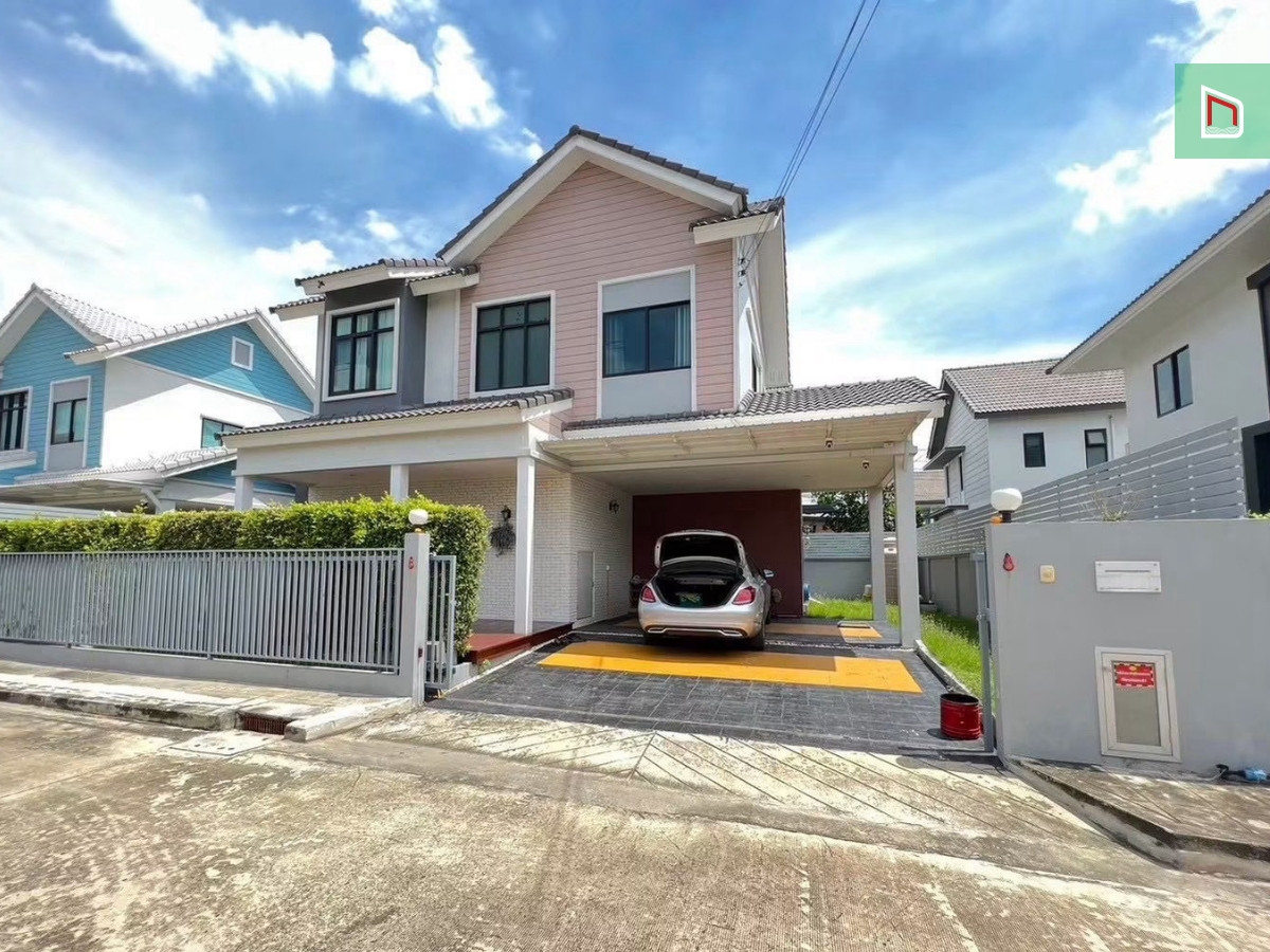 Warabdin Rangsit-Khlong, size 55.8 sq m, 3 bedrooms, 3 bathrooms, 3.7 million, facing north, not hot, close to school, clean. and Big C Lam Luk Ka มอเตอร์เวย์ลำลูก  เดินทางสะดวก