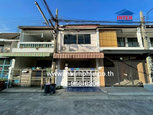 Townhouse, 2 floors, 18 sq m, Than Thong Niwet Village, Phahon Yothin Road, Theparak Road, Bang Khen District, Bangkok.